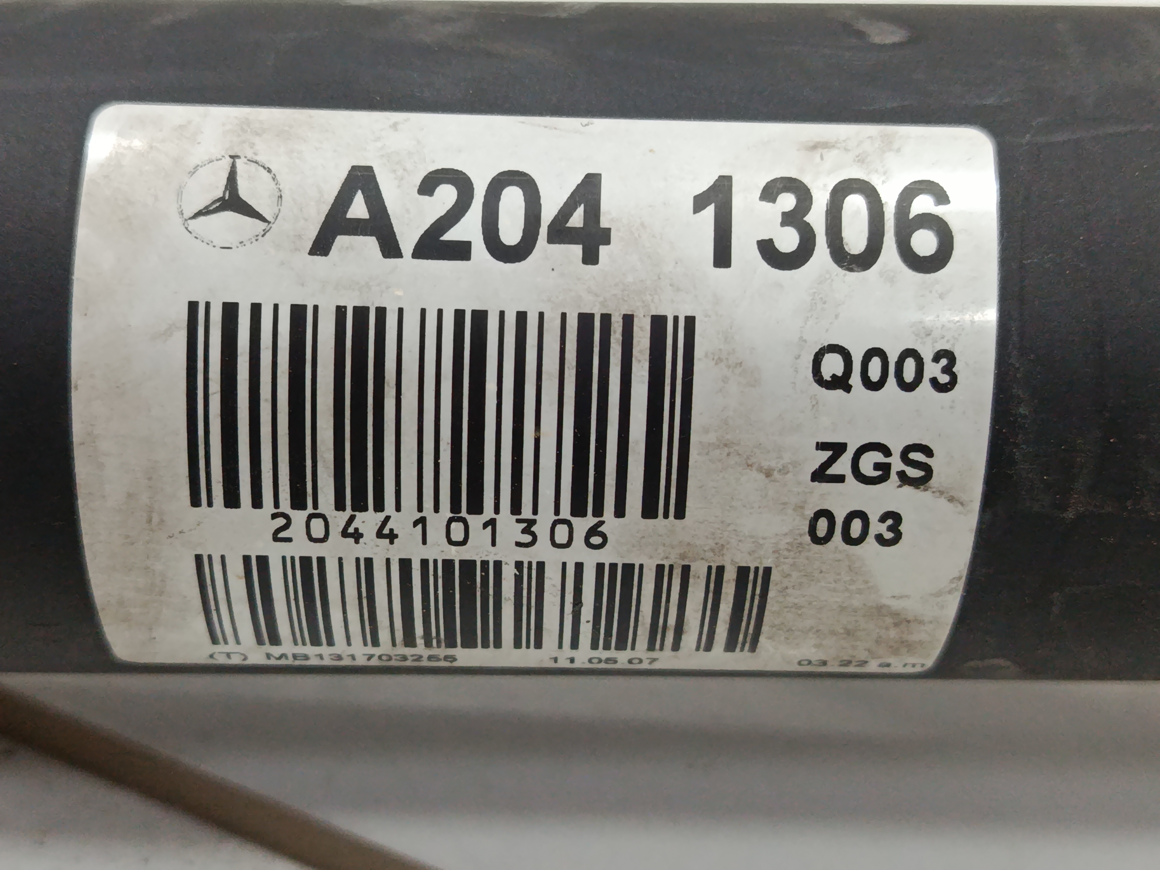 CARDAN MERCEDES CLASE C (W204) BERLINA 2.1 CDI CAT