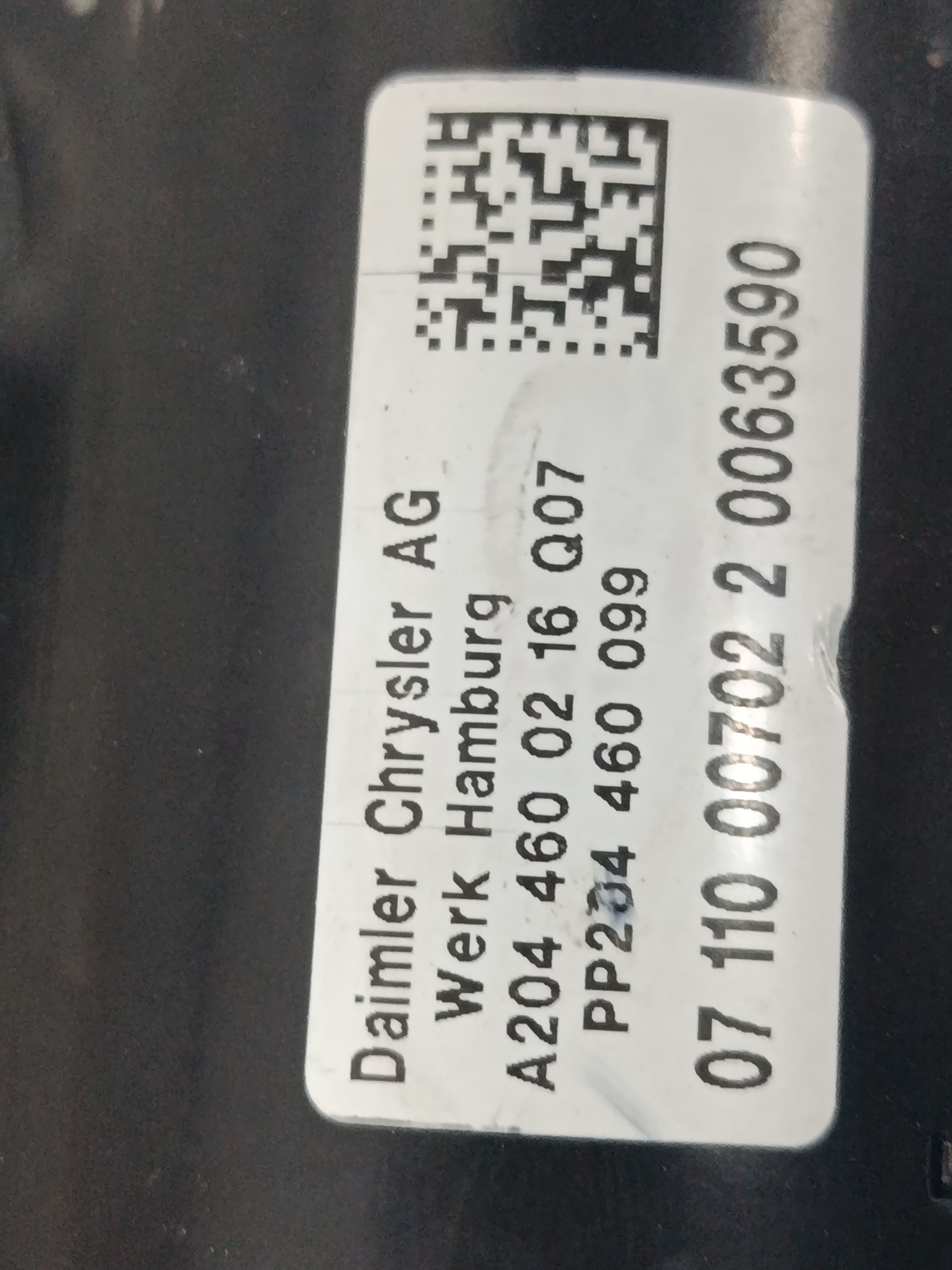 COLUMNA DIRECCION MERCEDES CLASE C (W204) BERLINA 2.1 CDI CAT