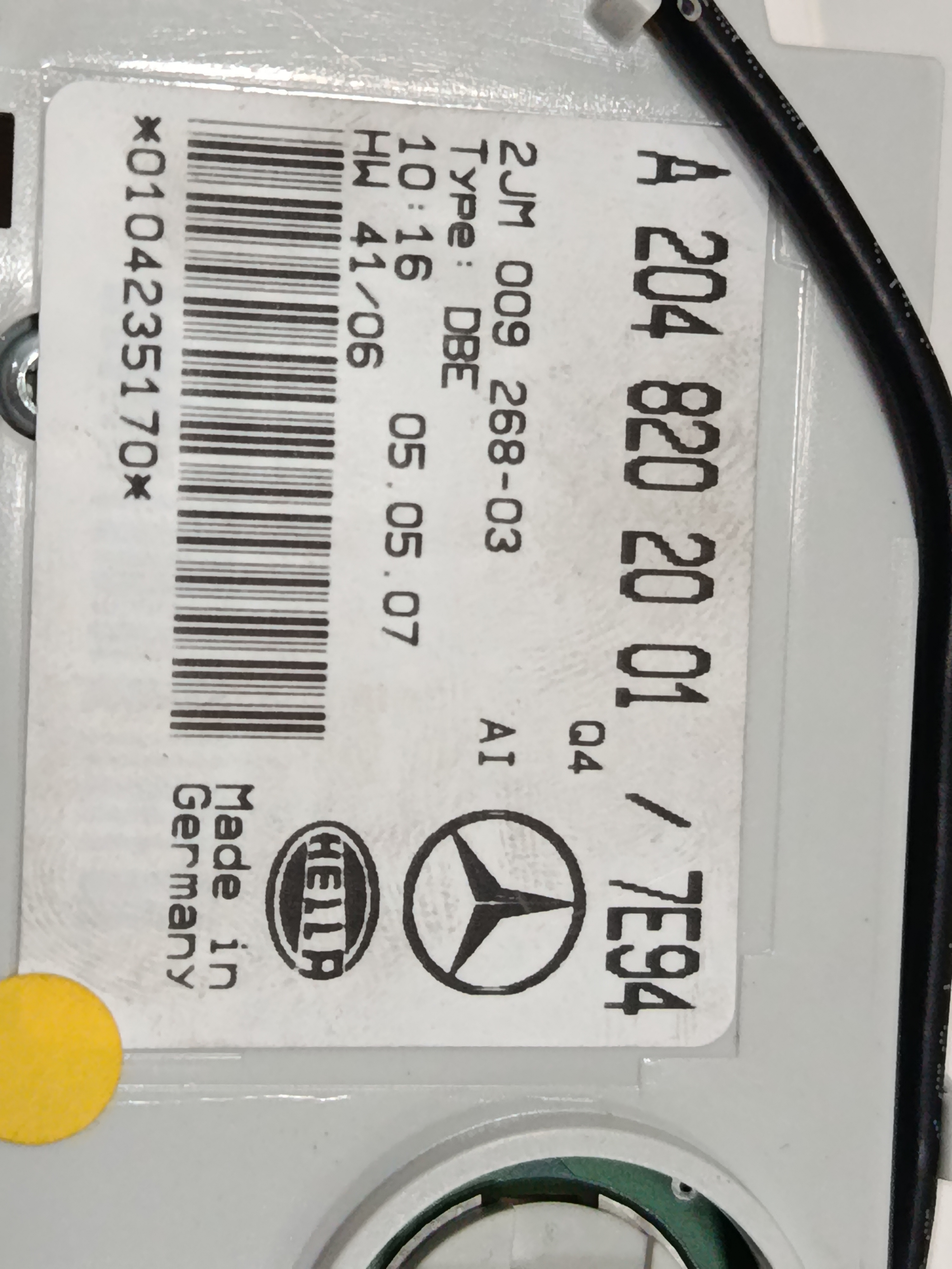 LUZ INTERIOR MERCEDES CLASE C (W204) BERLINA 2.1 CDI CAT