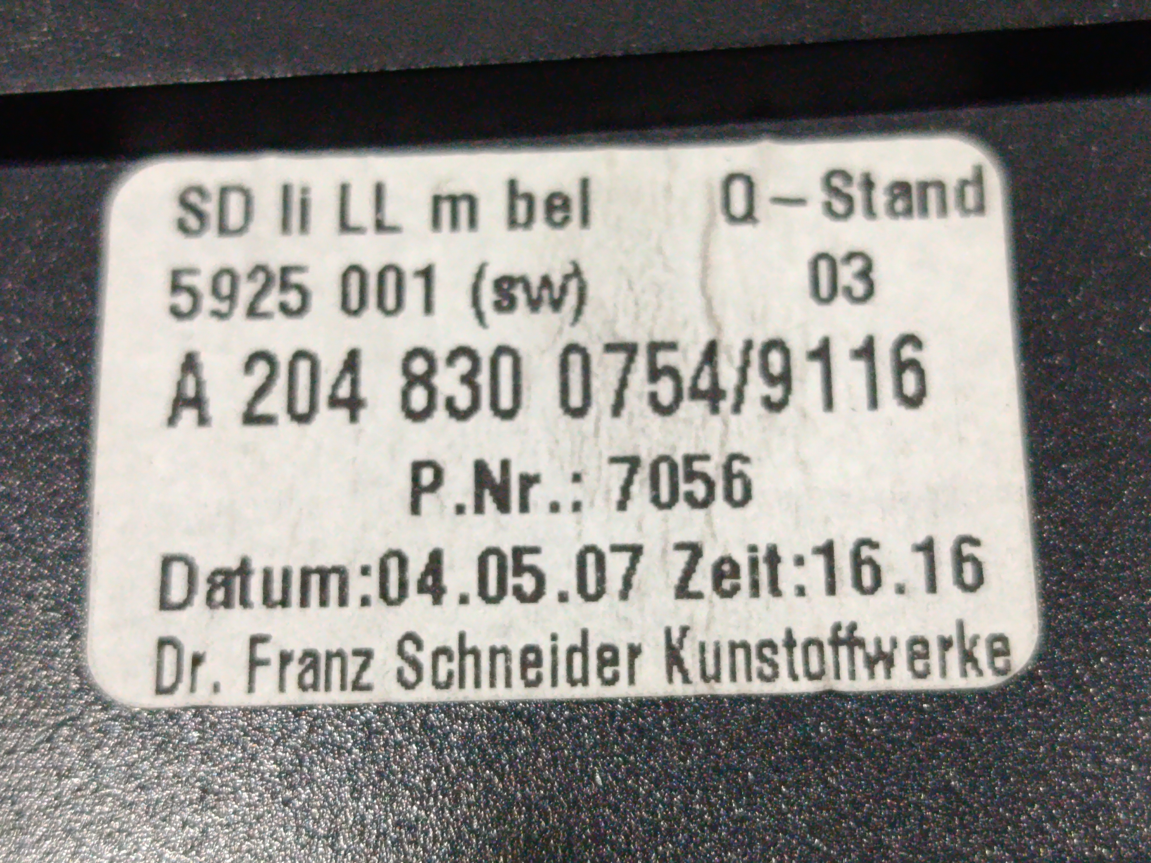AIREADOR IZQUIERDO MERCEDES CLASE C (W204) BERLINA 2.1 CDI CAT