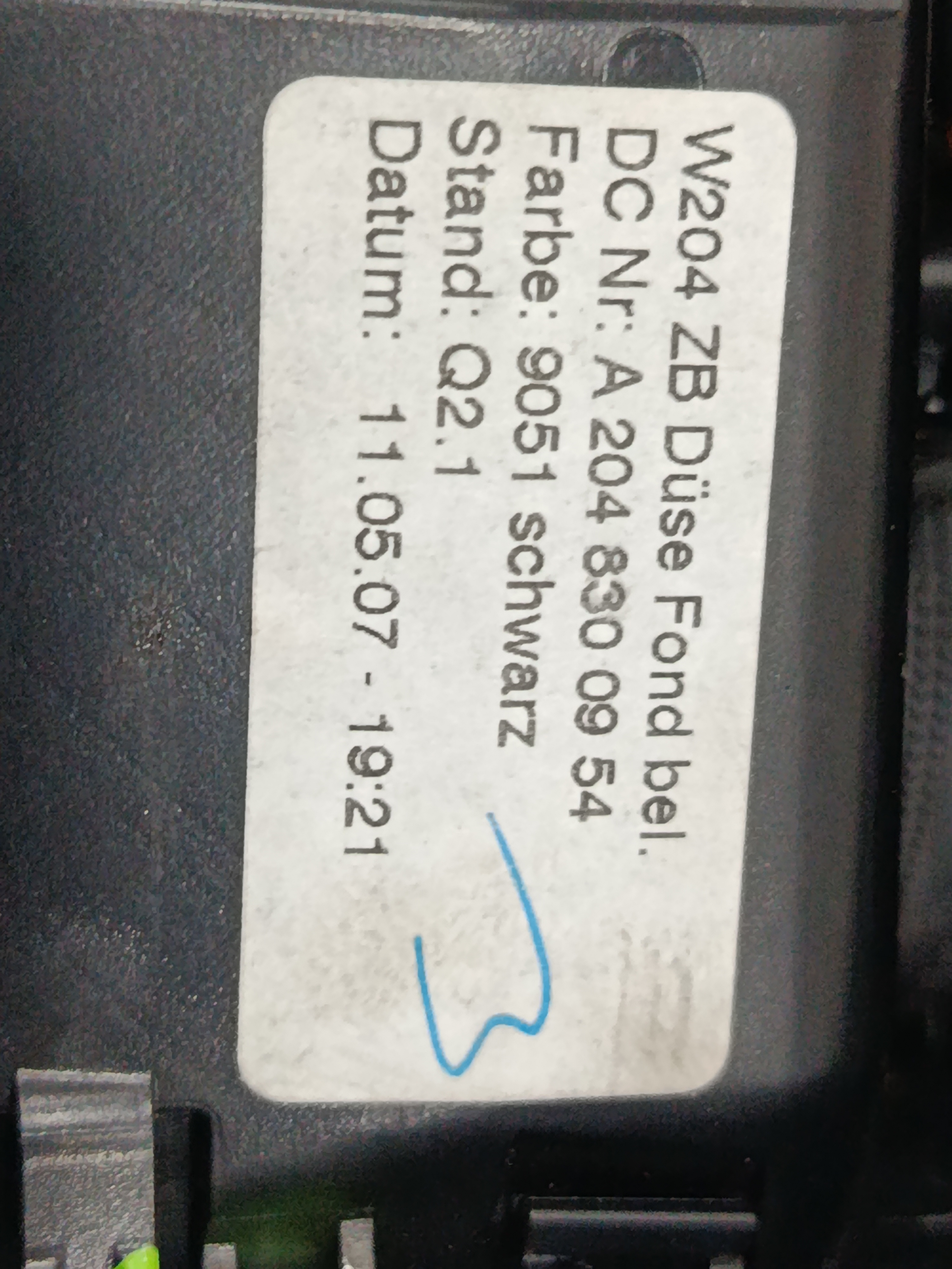 AIREADOR TRASERO CENTRAL MERCEDES CLASE C (W204) BERLINA 2.1 CDI CAT