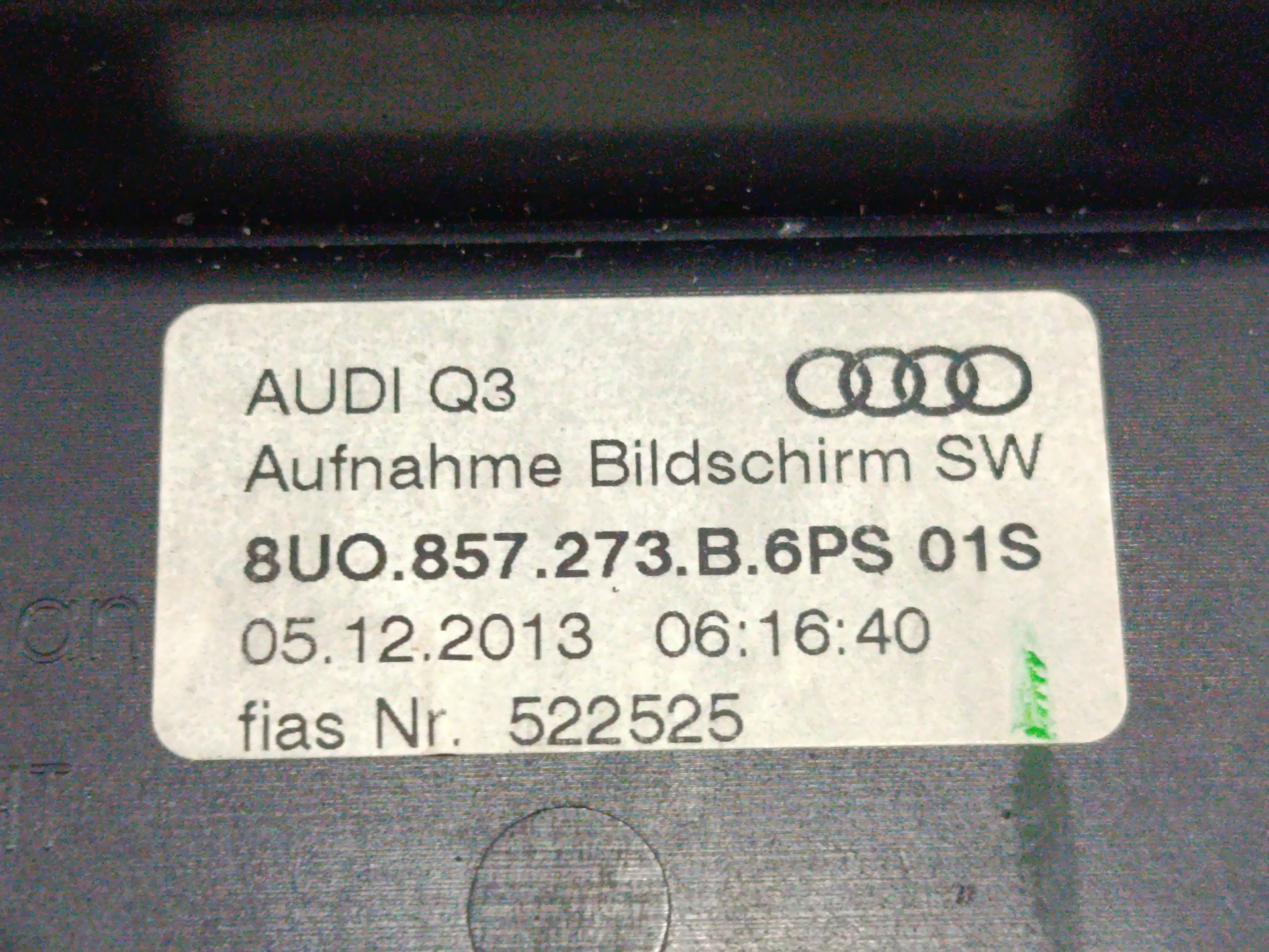 PANTALLA AUDI Q3 (8U) 2.0 TDI (103kW) Advance