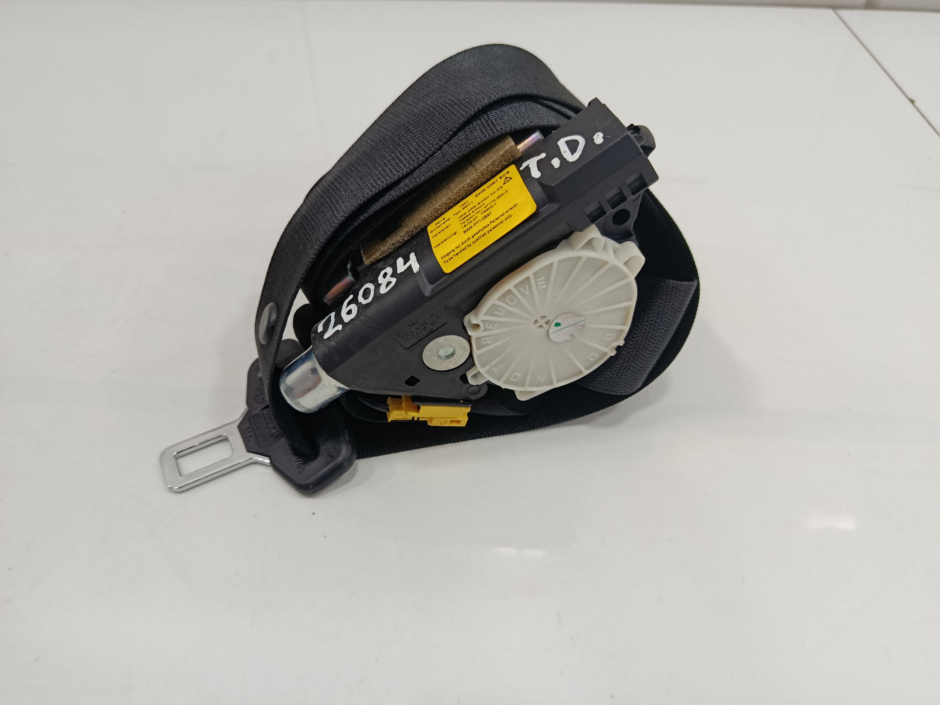 CINTURON SEGURIDAD TRASERO DERECHO MERCEDES CLASE C (W204) BERLINA 2.1 CDI CAT