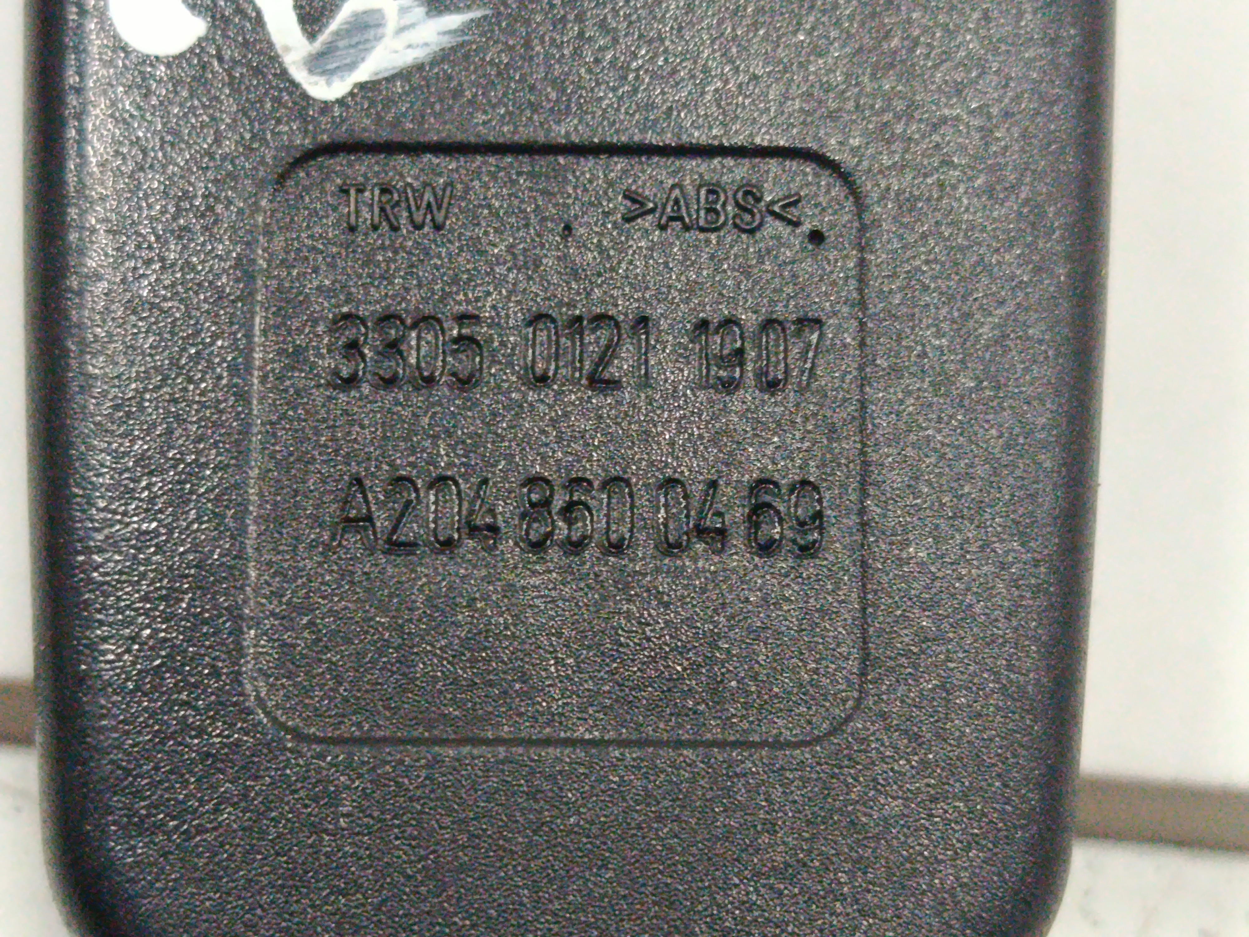 ANCLAJE CINTURON TRASERO CENTRAL MERCEDES CLASE C (W204) BERLINA 2.1 CDI CAT