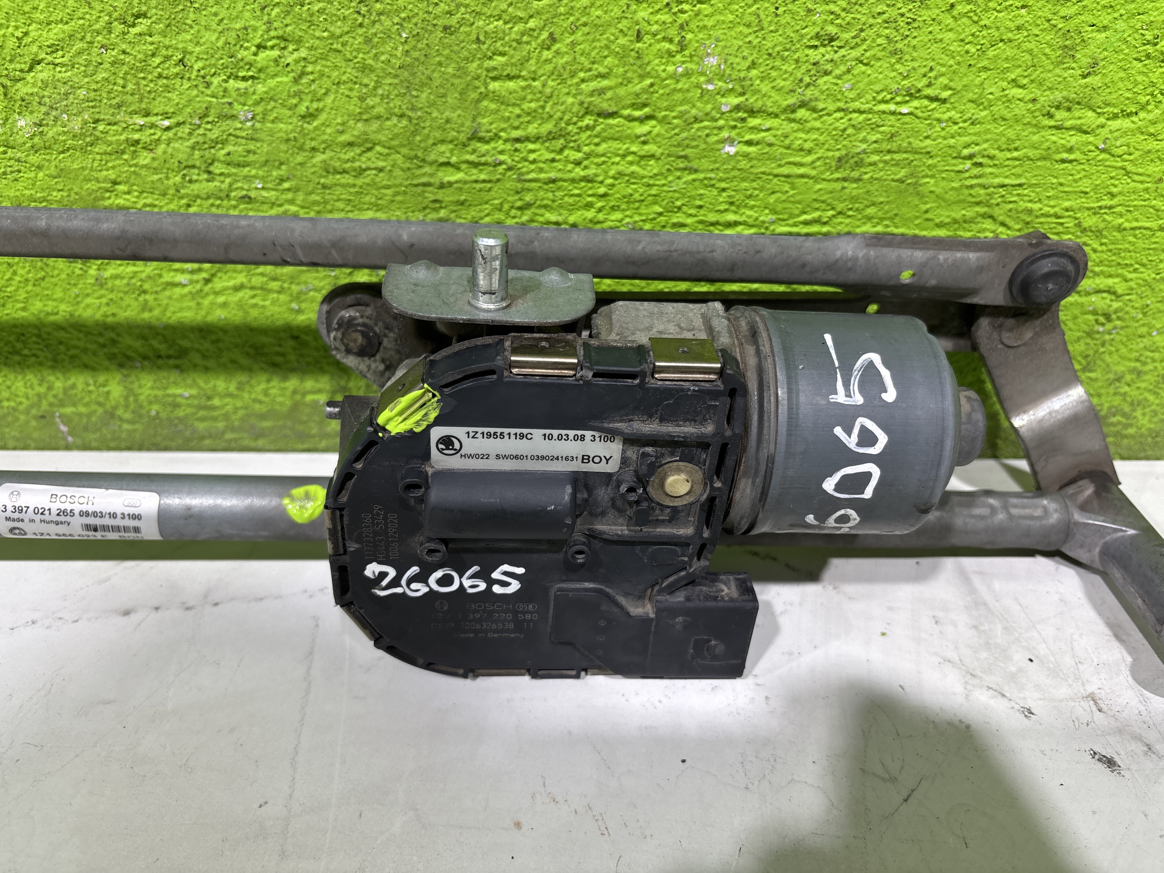 MOTOR LIMPIA DELANTERO SKODA OCTAVIA BERLINA (1Z3) Active