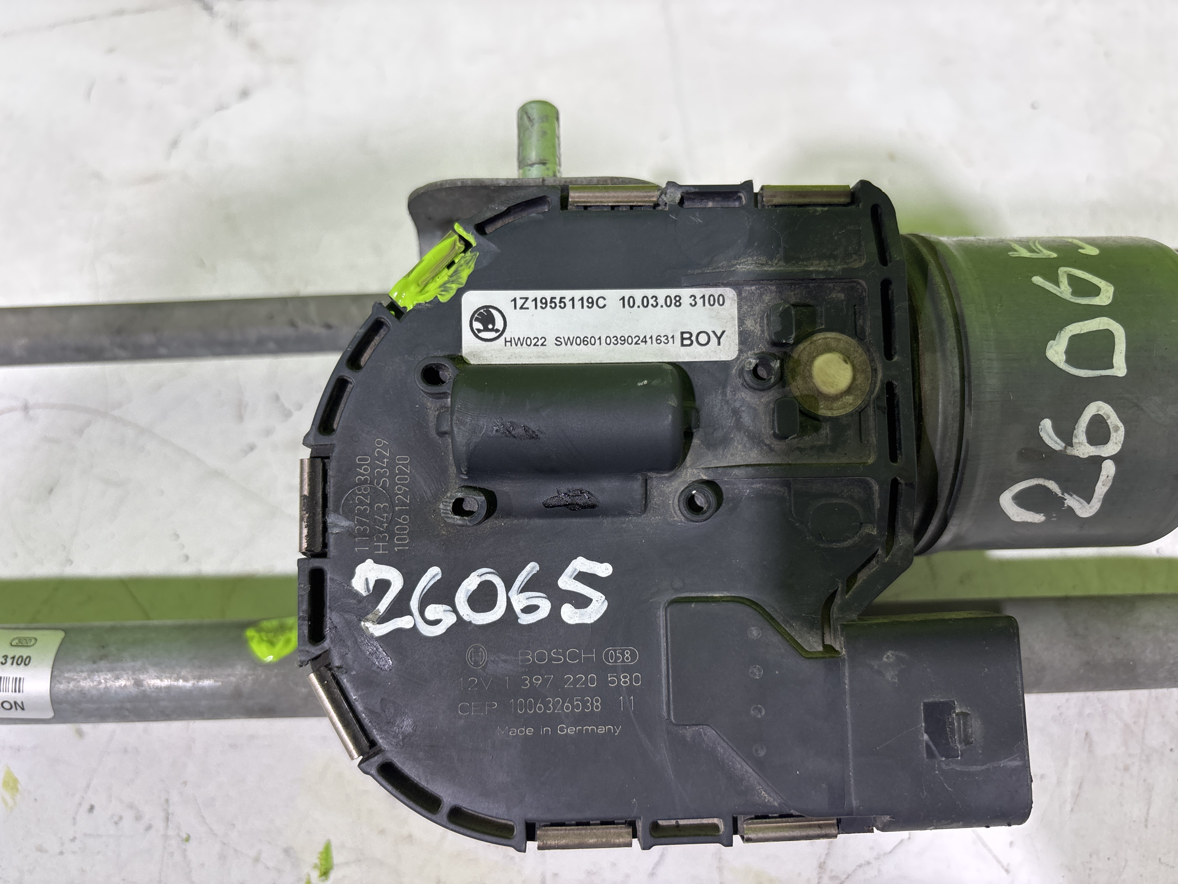 MOTOR LIMPIA DELANTERO SKODA OCTAVIA BERLINA (1Z3) Active