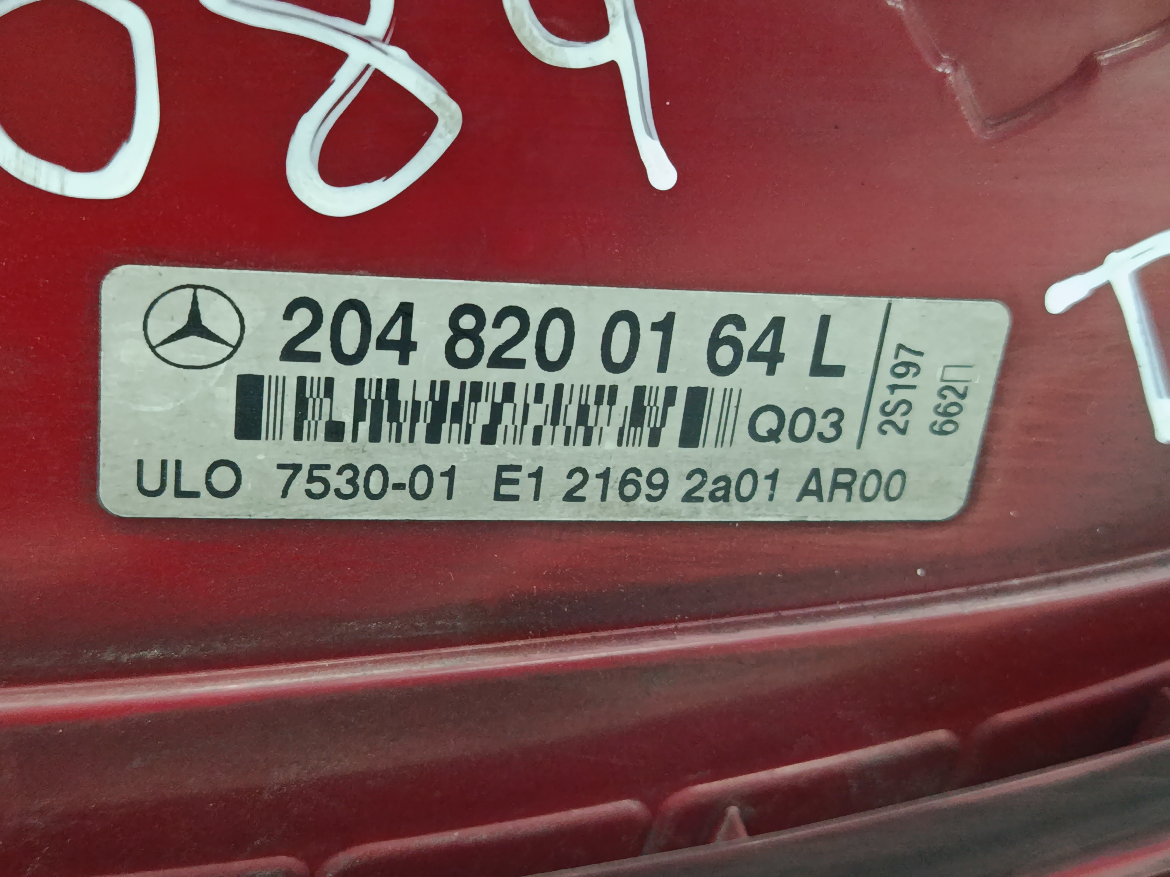 PILOTO TRASERO IZQUIERDO MERCEDES CLASE C (W204) BERLINA 2.1 CDI CAT