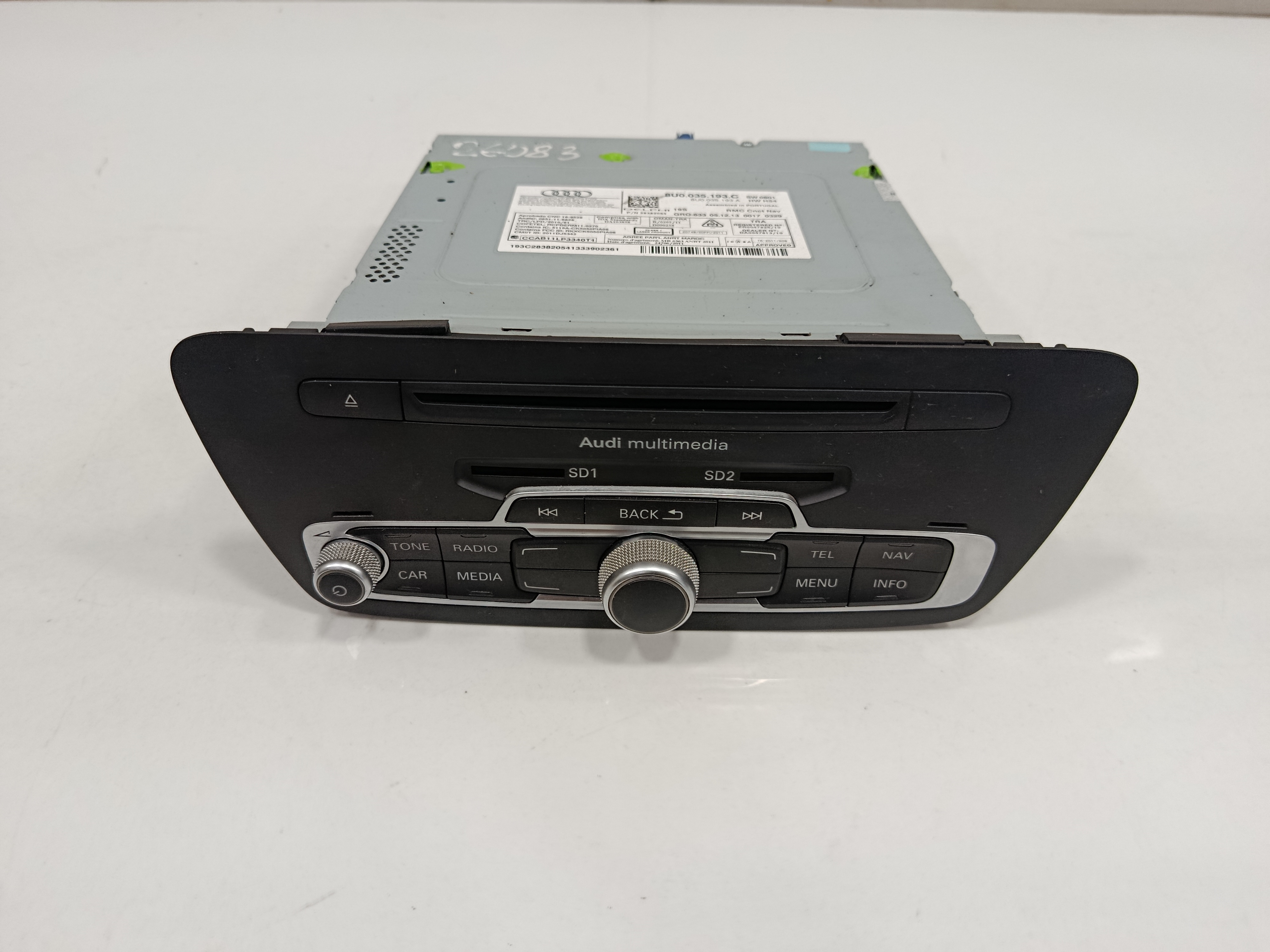 SISTEMA AUDIO / RADIO CD AUDI Q3 (8U) 2.0 TDI (103kW) Advance