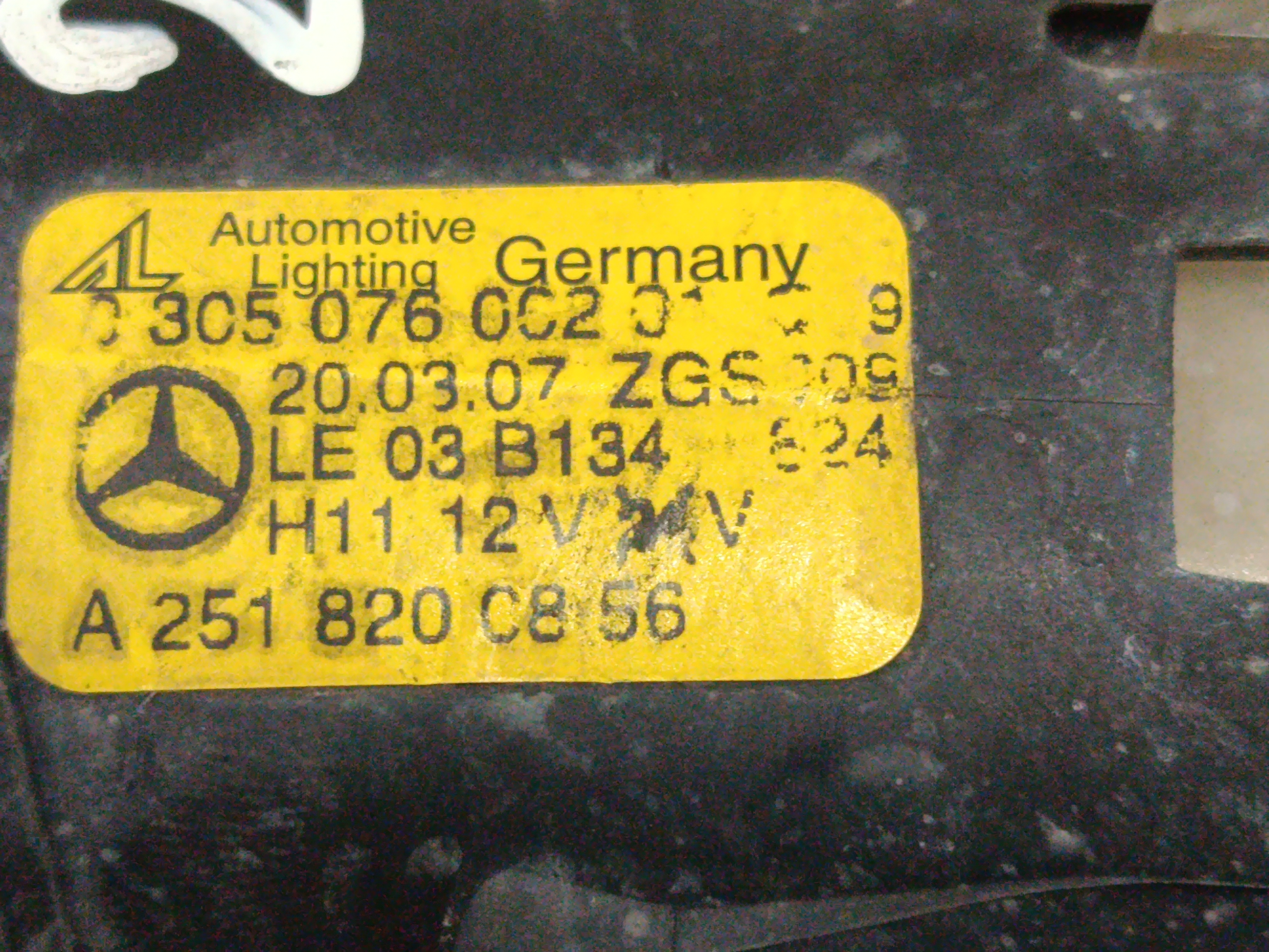 FARO ANTINIEBLA DERECHO MERCEDES CLASE C (W204) BERLINA 2.1 CDI CAT