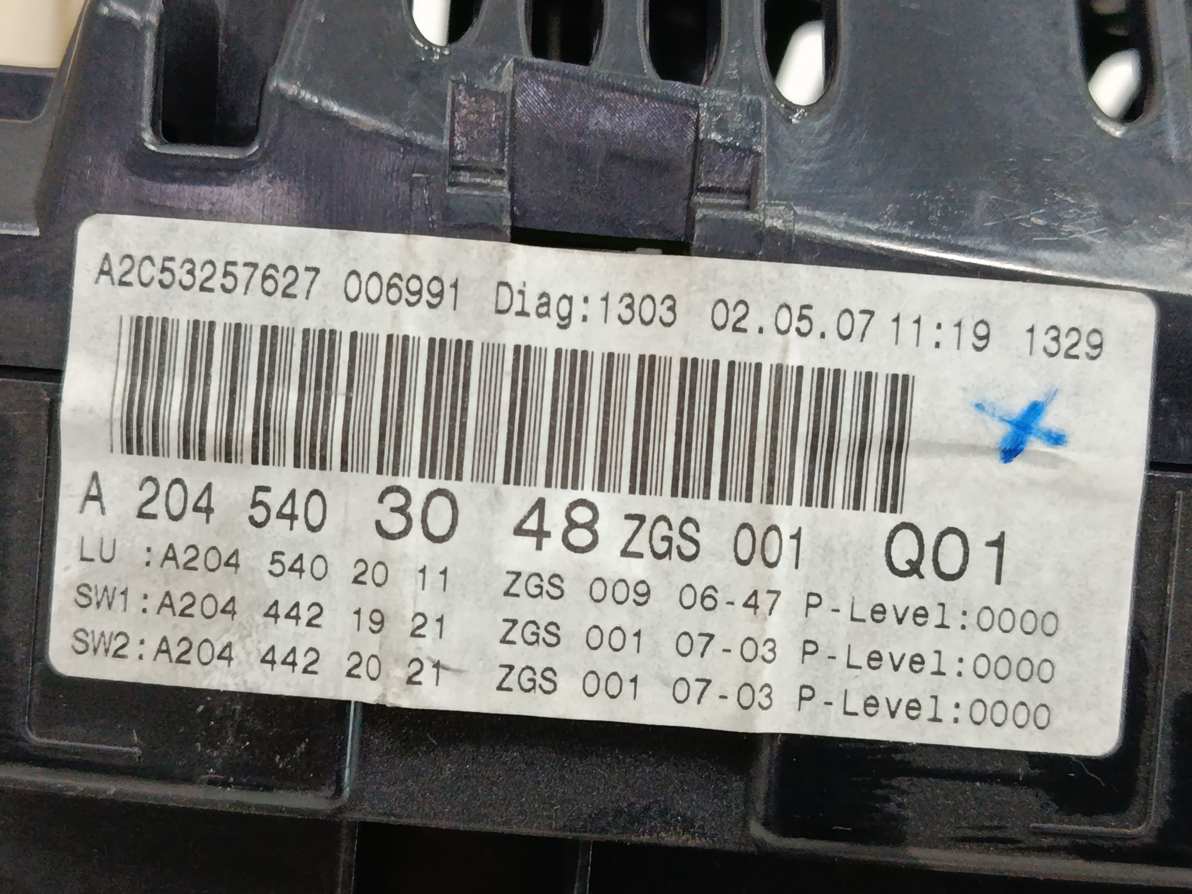 CUADRO INSTRUMENTOS MERCEDES CLASE C (W204) BERLINA 2.1 CDI CAT