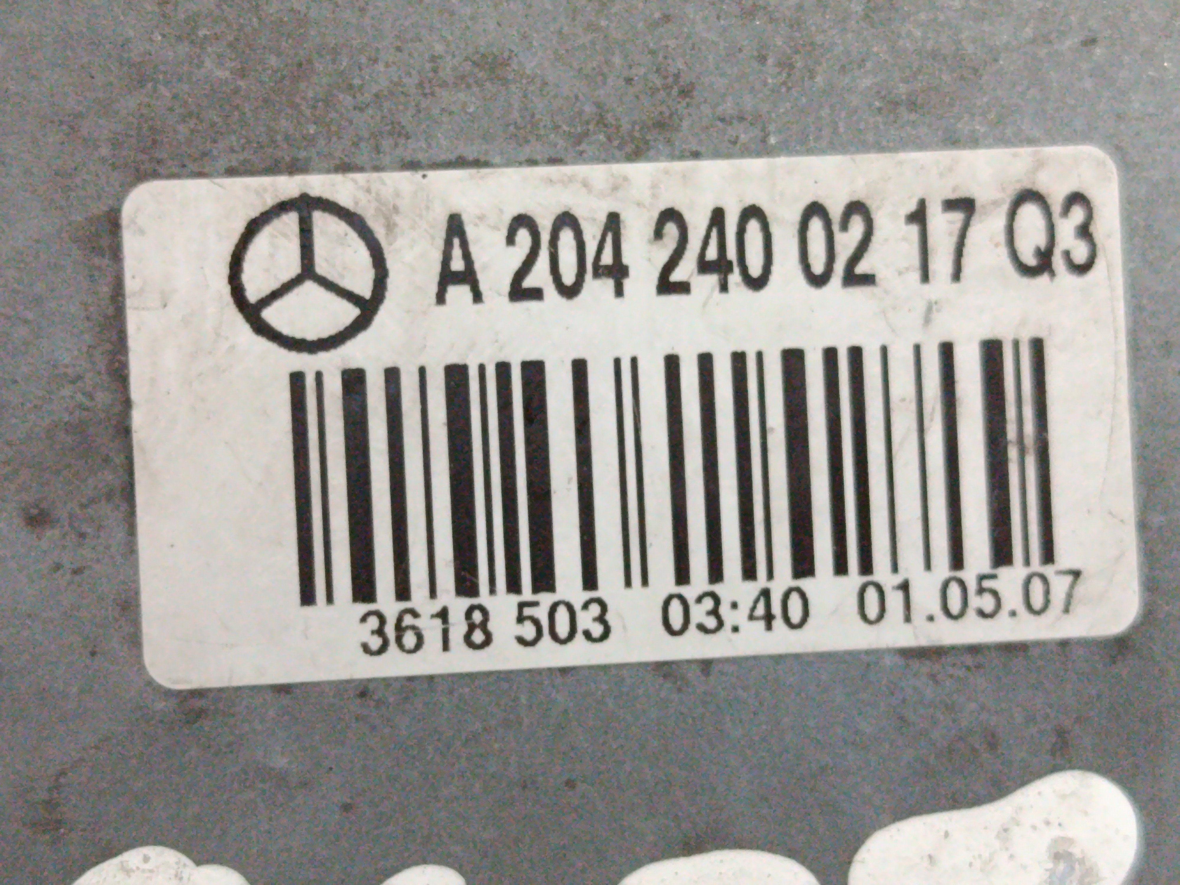 TACO MOTOR MERCEDES CLASE C (W204) BERLINA 2.1 CDI CAT