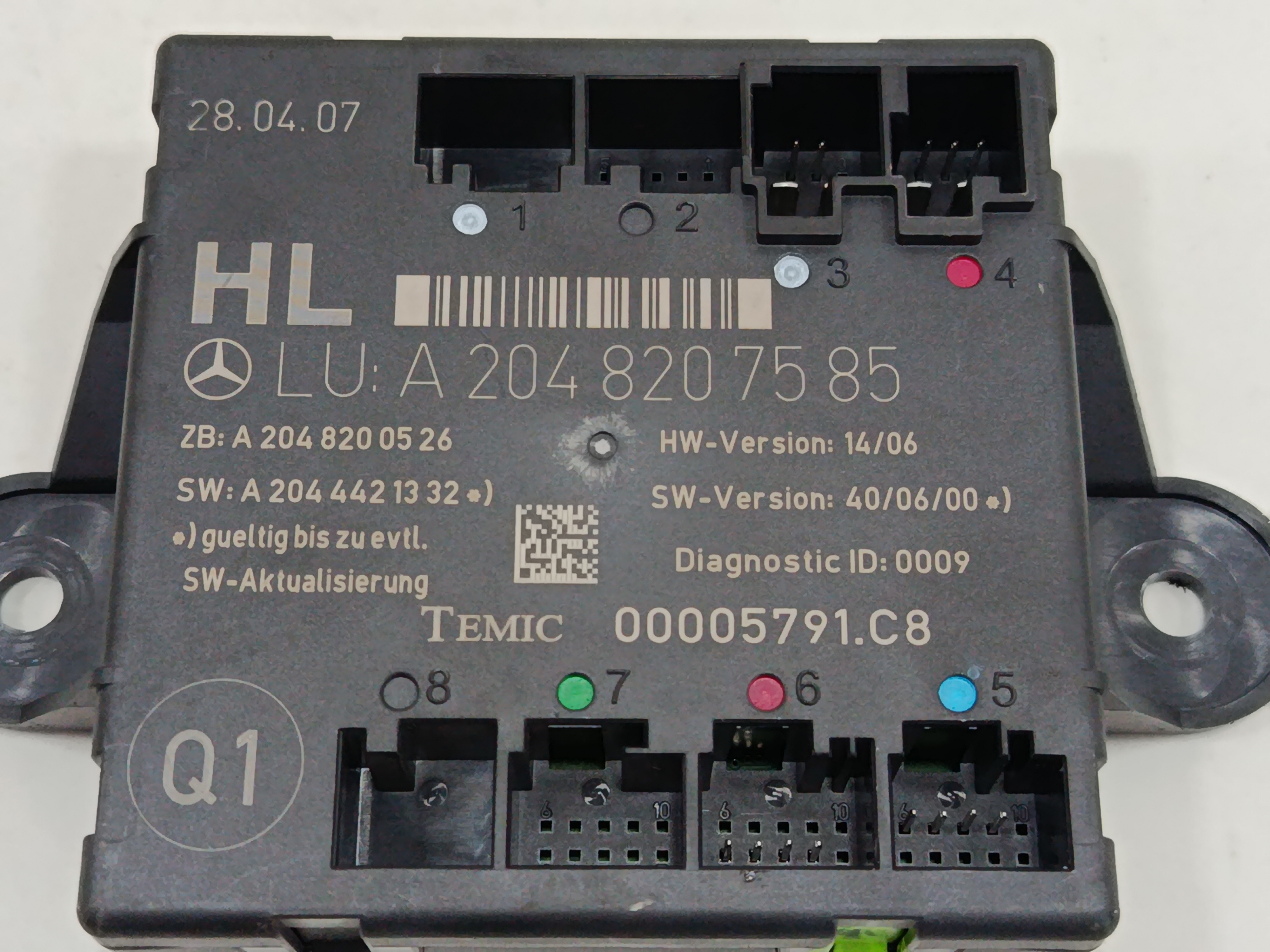 MODULO ELECTRONICO MERCEDES CLASE C (W204) BERLINA 2.1 CDI CAT