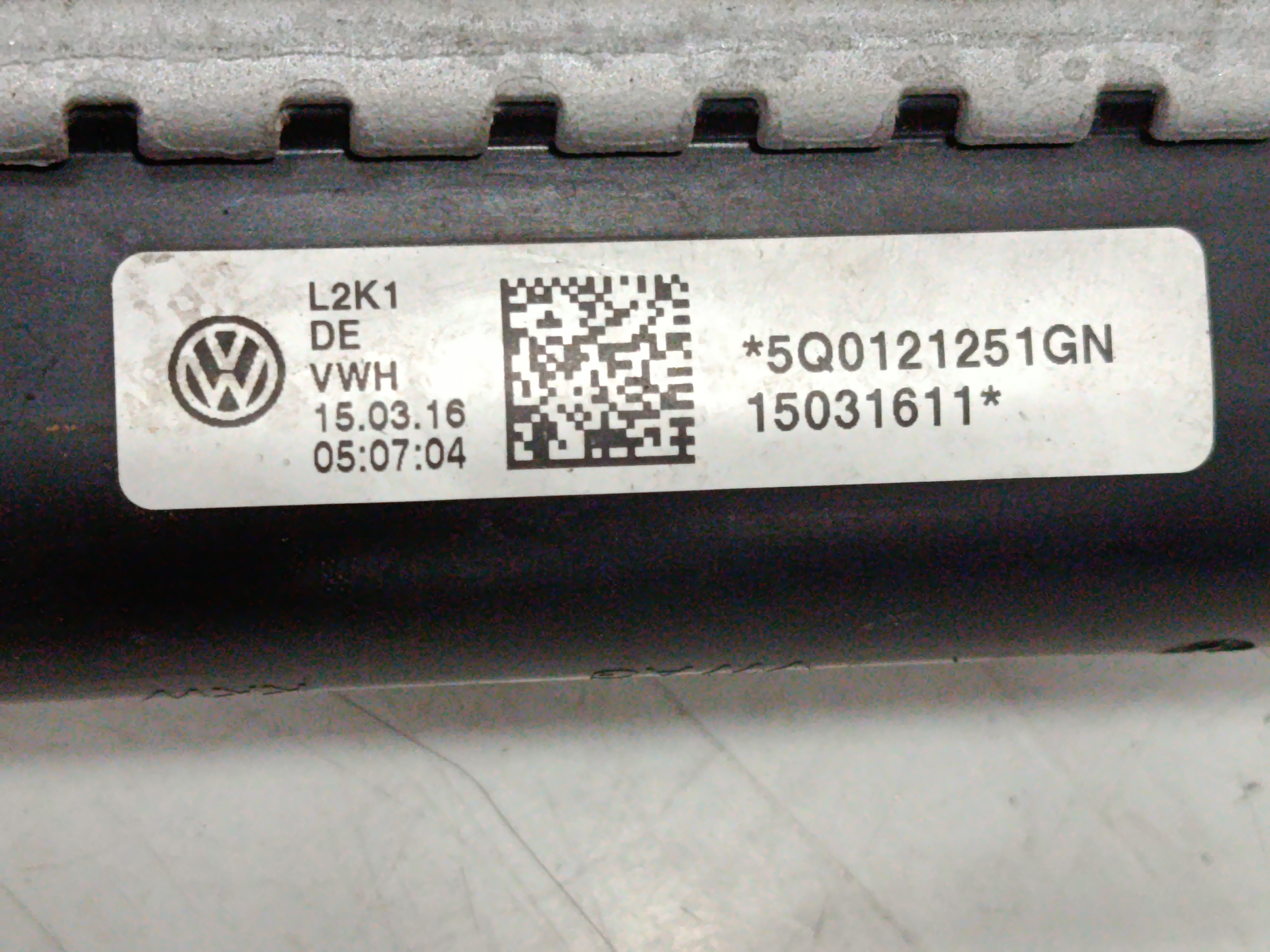 RADIADOR AGUA VOLKSWAGEN GOLF VII LIM. GTI BlueMotion