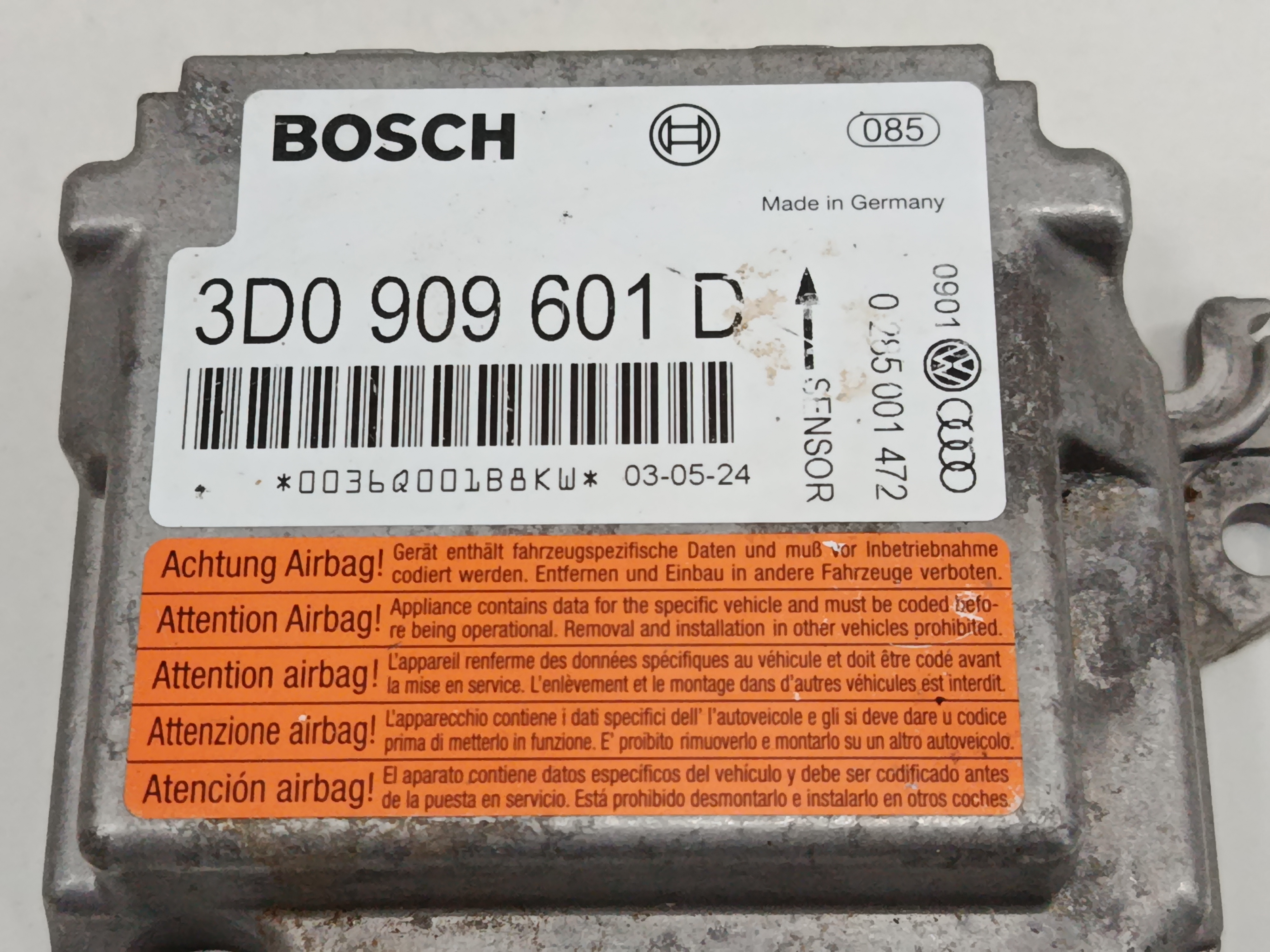 CENTRALITA AIRBAG VOLKSWAGEN TOUAREG (7LA) TDI V10